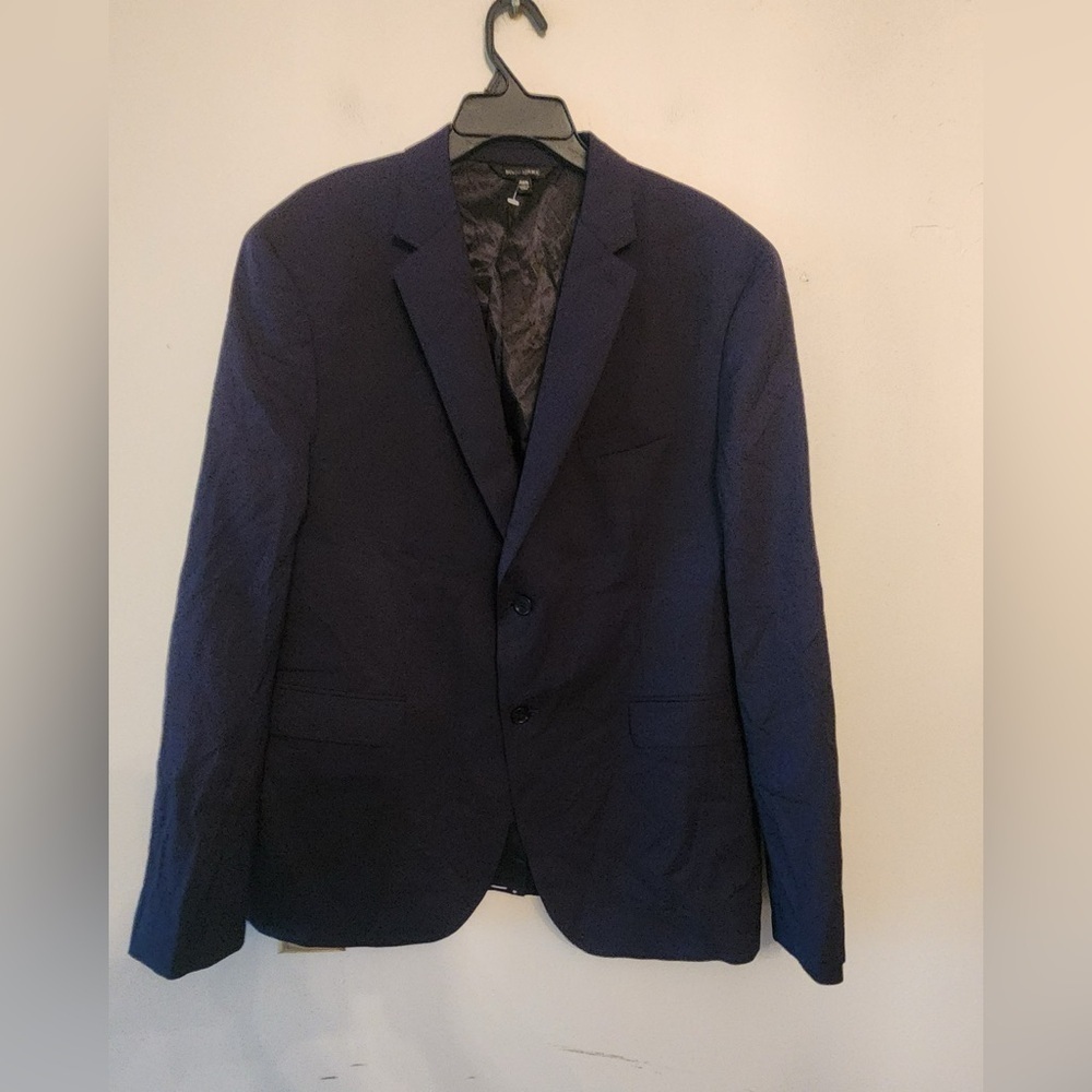 Banana Republic extra slim fit navy blue 2 button Blazer jacket size 46 R